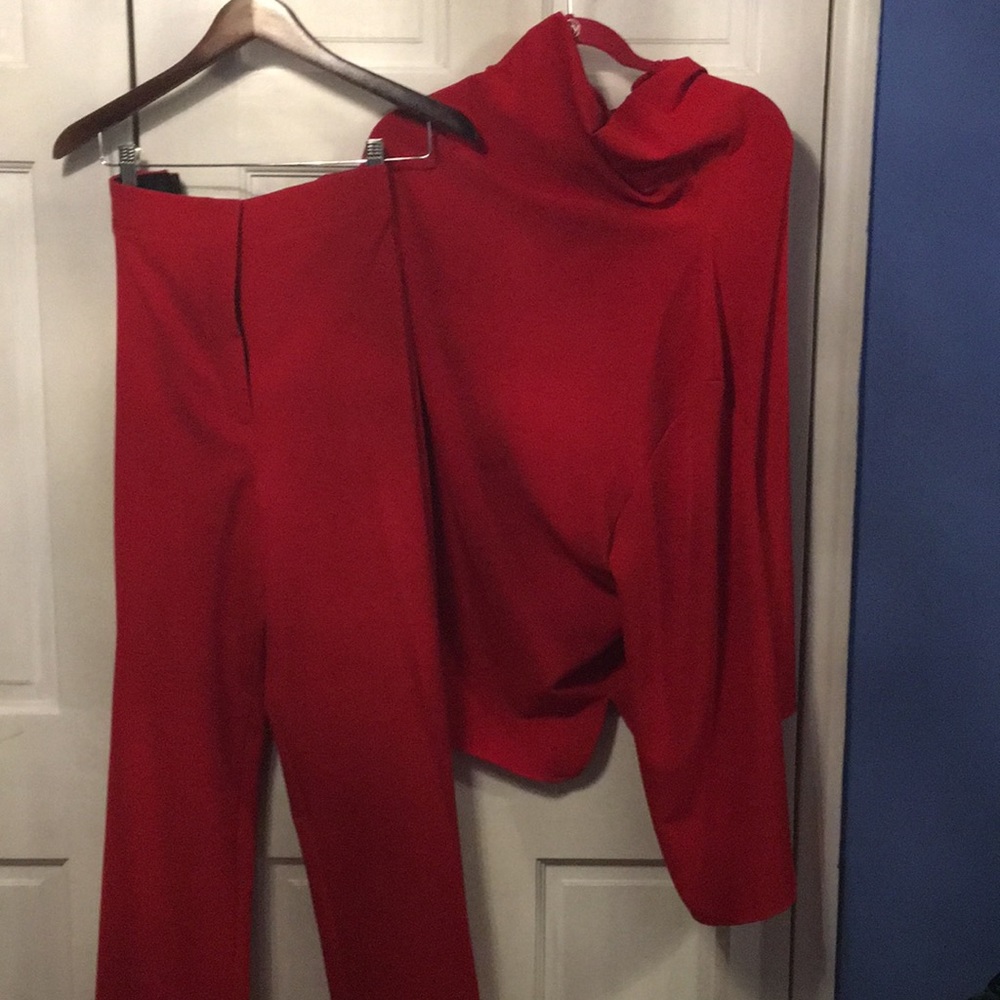 Red Two Piece.